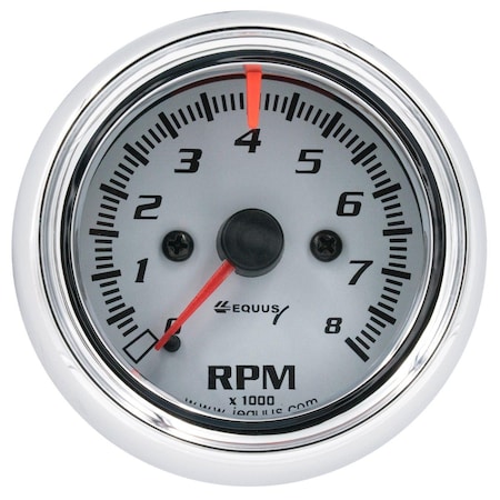 Equus Products 2.5 in. White Tachometer E20-5076